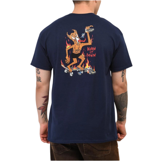 Футболка Thrasher Burn It Down 311574 (navy)