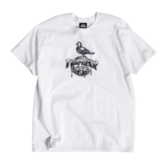 Футболка Thrasher Cover The Earth 311615wht (white)