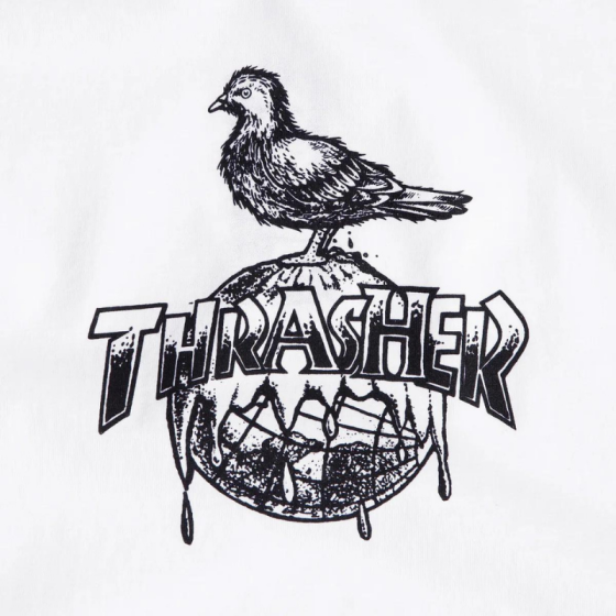 Футболка Thrasher Cover The Earth 311615wht (white)
