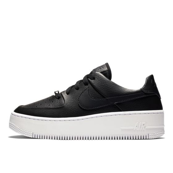 Кроссовки Женские Nike W Air Force 1 Sage Low AR5339-002 (black-white)