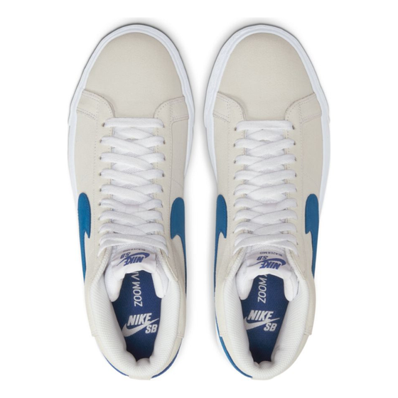 Кеды Nike SB Zoom Blazer Mid 864349-104 (white-team royal)