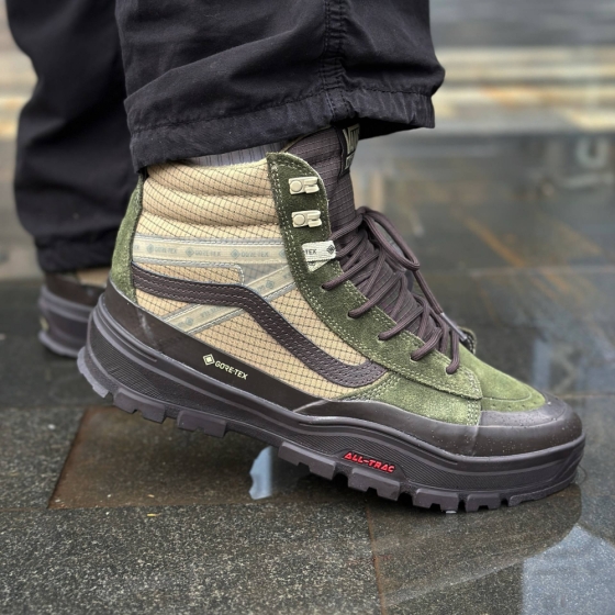 Зимние Кеды Vans MTE Sk8-Hi Gore-Tex Insulated VN000DARF871 (dark green-dark brown)