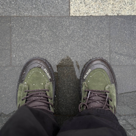 Зимние Кеды Vans MTE Sk8-Hi Gore-Tex Insulated VN000DARF871 (dark green-dark brown)