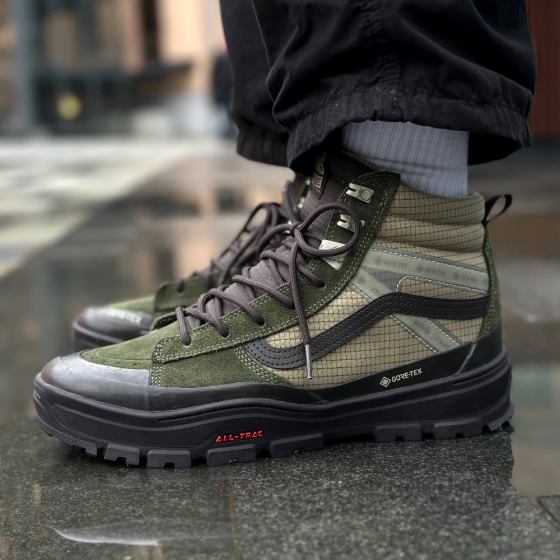 Зимние Кеды Vans MTE Sk8-Hi Gore-Tex Insulated VN000DARF871 (dark green-dark brown)