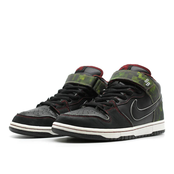 Кеды Nike SB Dunk Mid Elite "Nitraid" 350677-002 (black-black)