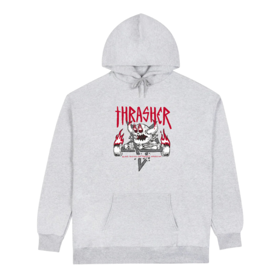Худи Thrasher X Toy Machine Monster-Gram 315043 (ash grey)