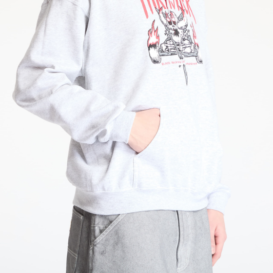 Худи Thrasher X Toy Machine Monster-Gram 315043 (ash grey)
