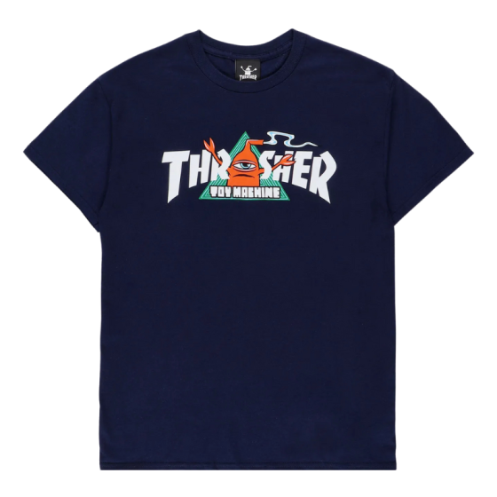 Футболка Thrasher X Toy Machine Vortex 311626-navy (navy)