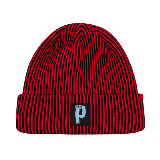 Шапка Postaments Stripes pst-bean-strps-blkred-24 (black-red)