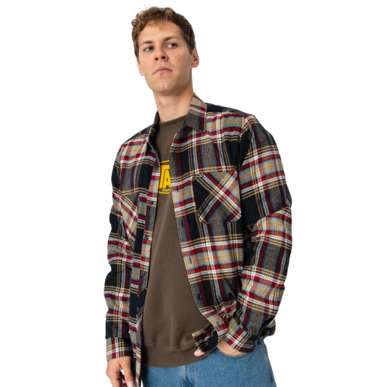 Рубашка Volcom Netastone Flannel LS A0532510AQK- (antique black)