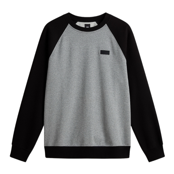 Толстовка Vans Core Basic Raglan Crew VN000HNV4ZY1 (black-cement heather)