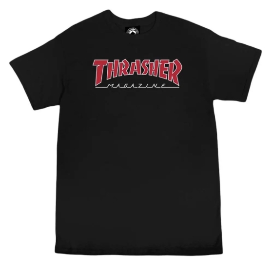 Футболка Thrasher Outlined 311172 (black-black)