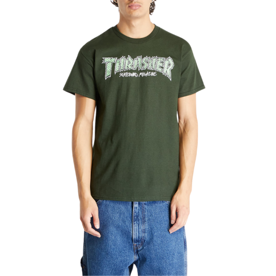 Футболка Thrasher Brick 311593 (forest green)
