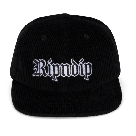 Кепка Ripndip Lord Savior Nerm Corduroy Strackback RND10132 (black)