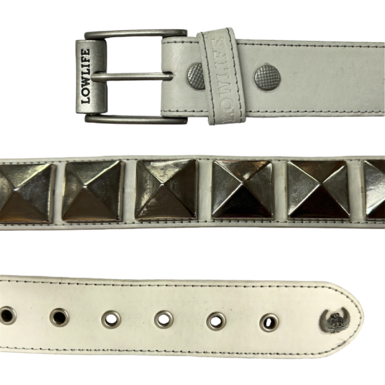 Ремень Lowlife X-Large LL694 (white-silver)