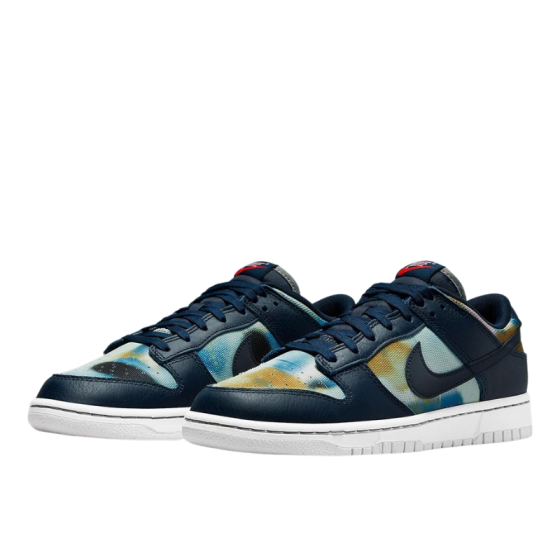 Кроссовки Nike Dunk Low Retro PRM "Graffiti Navy" DM0108-400 (obsidian-summit white)