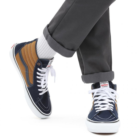 Кеды Vans Skate Sk8-Hi Reynolds VA5FCC9CV (navy-golden brown)