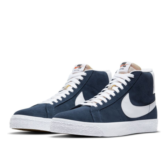 Кеды Nike SB Zoom Blazer Mid 864349-401 (navy-white)
