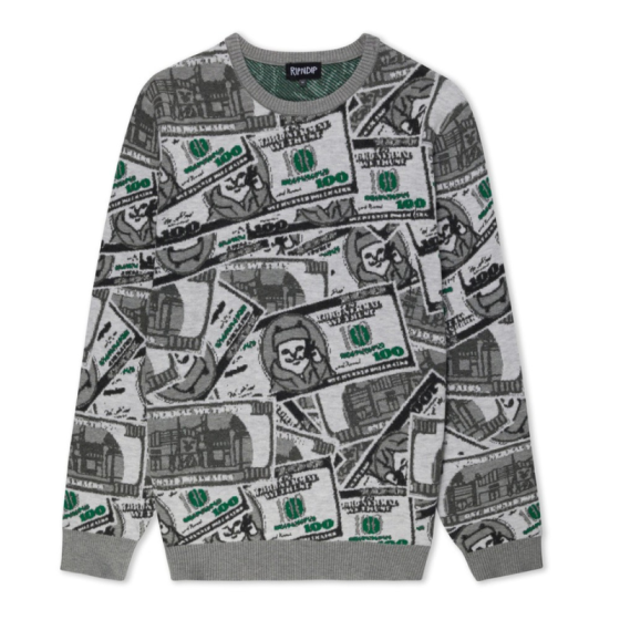 Свитер Ripndip Moneybag Knit Sweater RND10200 (olive)