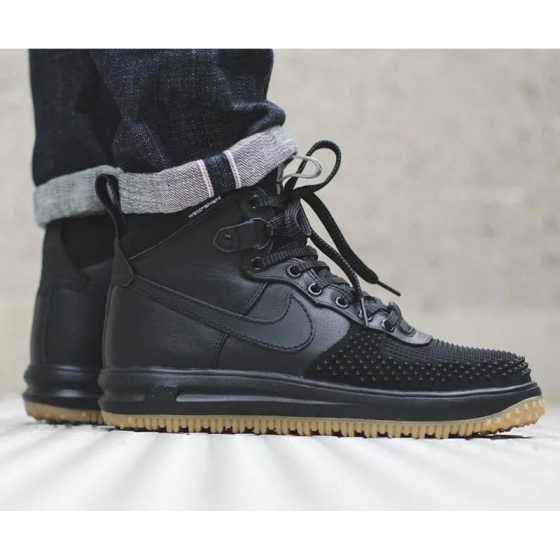 Кроссовки Nike Lunar Force 1 Duckboot 805899-003 (black-black-metallic silver)
