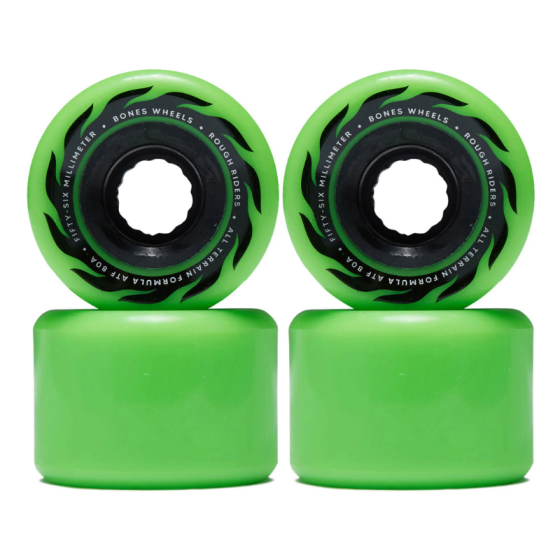 Колеса Bones All Terrain Formula Rough Riders 80A WSCPRR065680G4 (green)