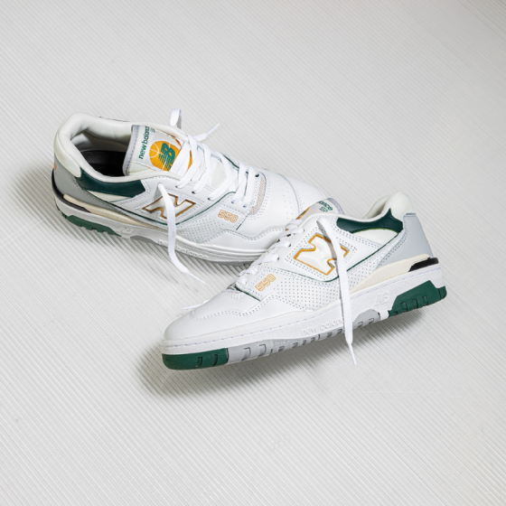 Кроссовки New Balance 550 BB550PWC (white-nightwatch-green)