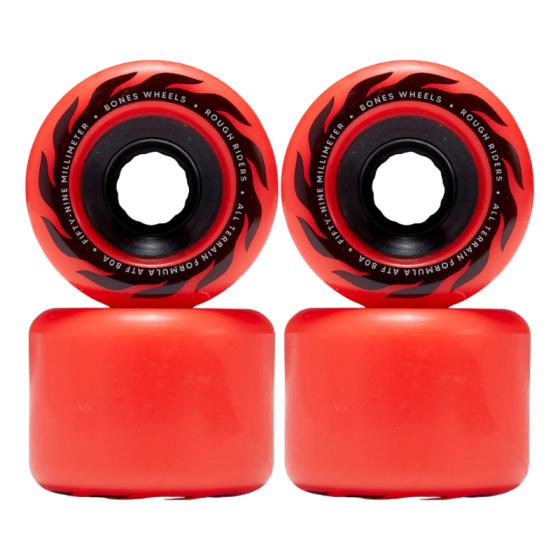 Колеса Bones All Terrain Formula Rough Riders 80A WSCPRR065980R4 (red)