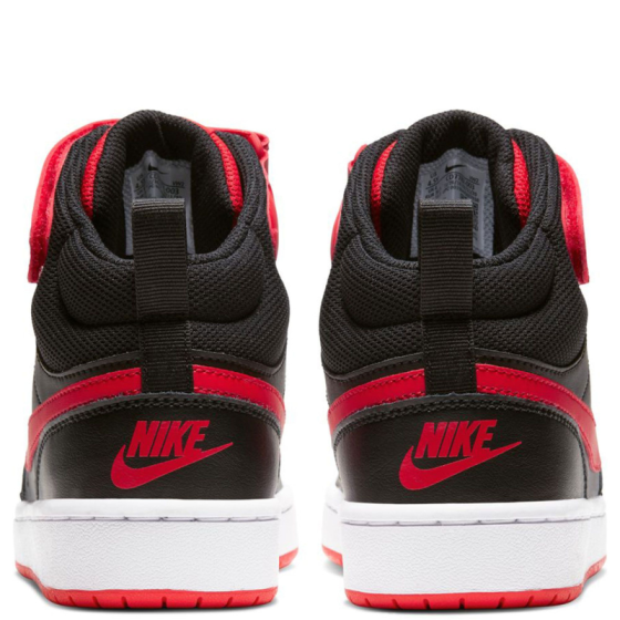 Кроссовки Nike Court Borough Mid 2 GS CD7782-003 (black-university red)