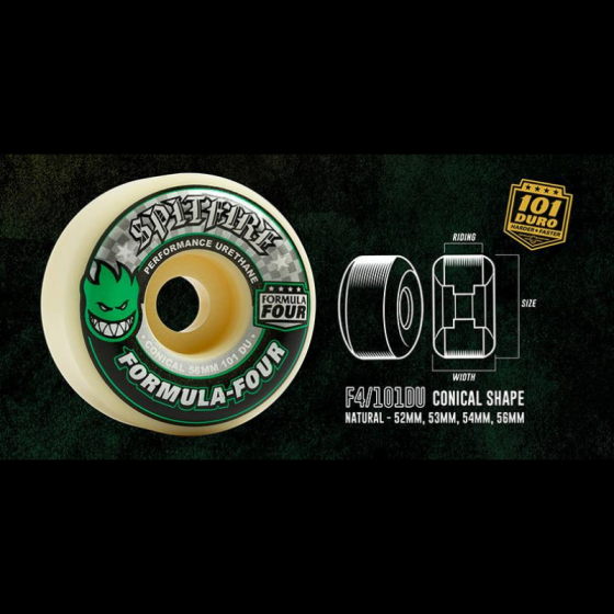 Колеса Spitfire F4 Conical 101D 2111008854 (green print)