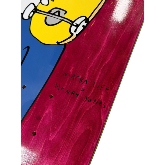 Дека Macbalife Henry Jones Series-Skate Wood MBL-01004 (bordo)