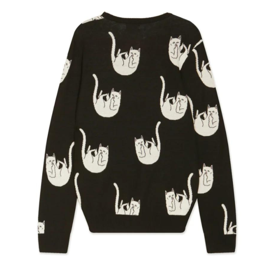 Свитер Ripndip Falling Nerm Knit Sweater RND10199 (black)