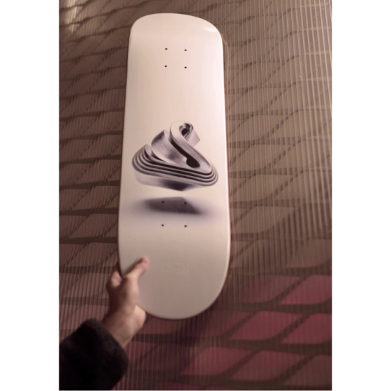 Дека Delta 100% Skateboarding Metal 25SUDR020113 (white)