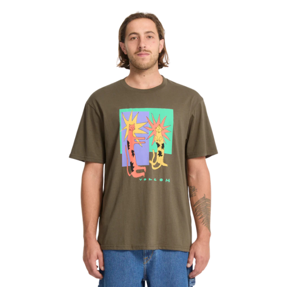 Футболка Volcom Longo Cats Bsc Sst A3532553- (sage leaf)