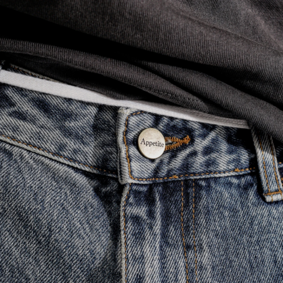 Джинсы Appetite High Mark Denim Relaxed Fit app25-dnm-bf (blue fog)