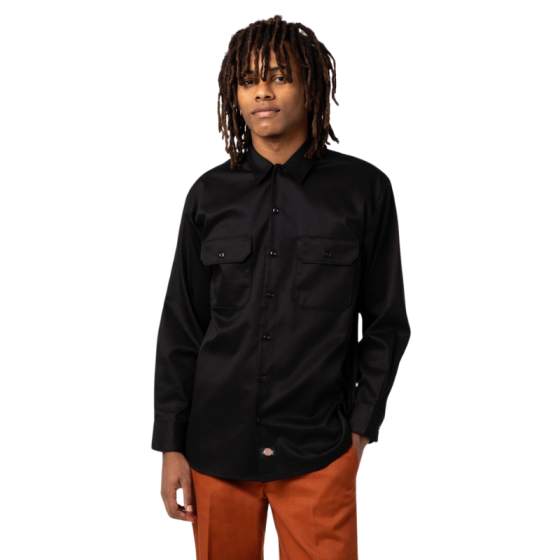 Рубашка Dickies Work Shirt Ls Rec DK0A4Y26BLK1 (black)