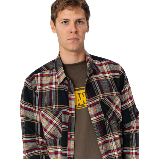 Рубашка Volcom Netastone Flannel LS A0532510AQK- (antique black)