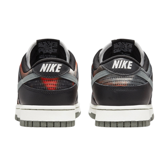 Кроссовки Nike Dunk Low Retro PRM "Graffiti Black Red" DM0108-001 (black-tumbled grey)