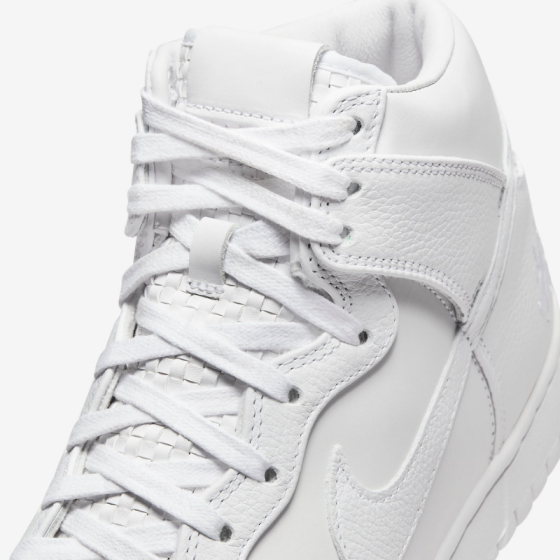 Кроссовки Nike Dunk High Retro Prm DO2321-111 (white-white)