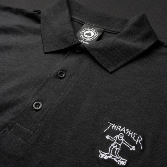Поло Thrasher Little Gonz Embroidered 314063 (black)