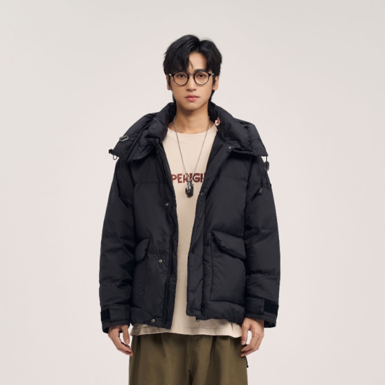 Пуховик Typerighter Hood Puffer TRT009-3745 (black)