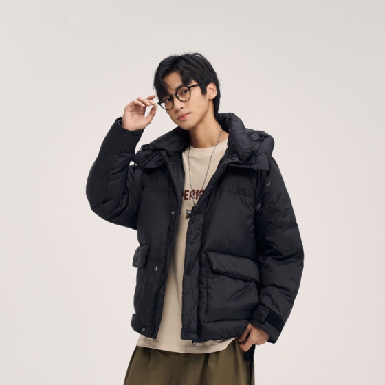 Пуховик Typerighter Hood Puffer TRT009-3745 (black)