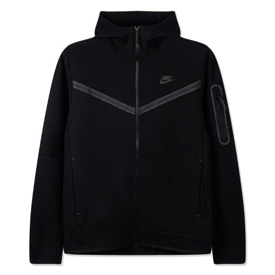 Худи Nike Tech Fleece Hoodie Full-Zip CU4490-010 (black-black)