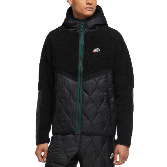 Куртка Nike Heritage Insulated Jacket CU4446-010 (black-pro green)