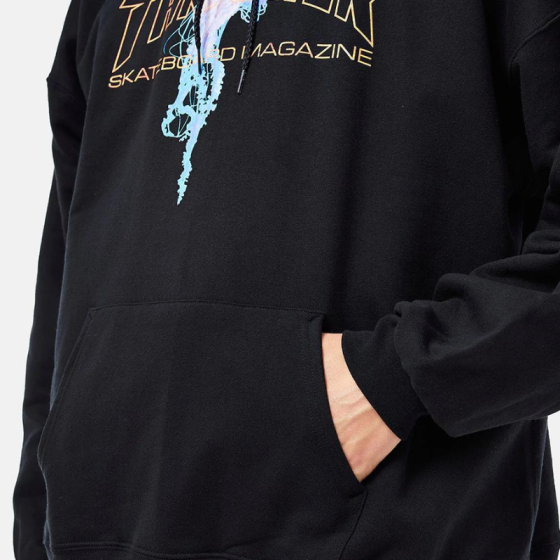 Худи Thrasher Atlantic Drift Hoodie 314264 (black-orange)