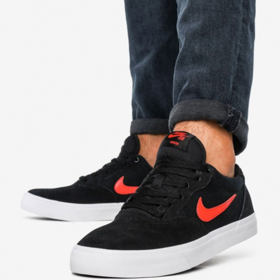 Кеды Nike SB Chron Solarsoft CD6278-001 (black-university red)