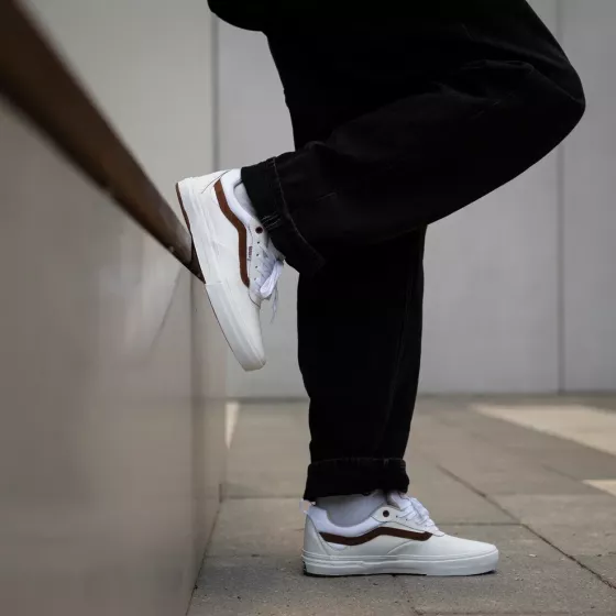 Кеды Vans Kyle Walker VN0A2Z3KYF9 (leather white-red)