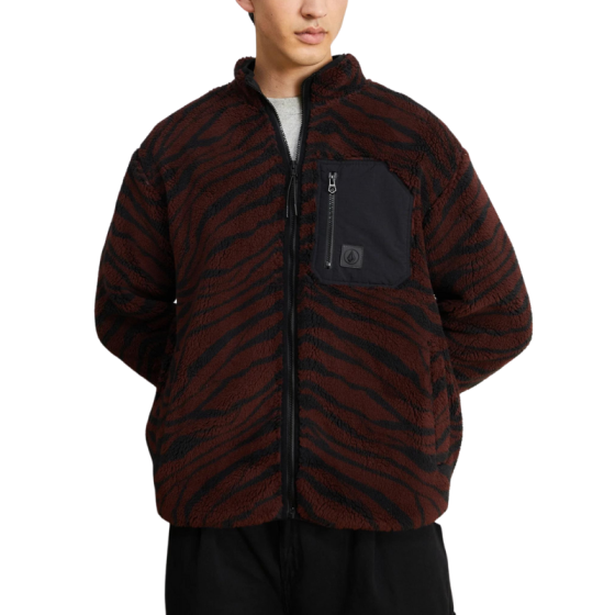 Толстовка Volcom Muzzer Fuzzar Zip A4832306BCL (bitter chocolate)