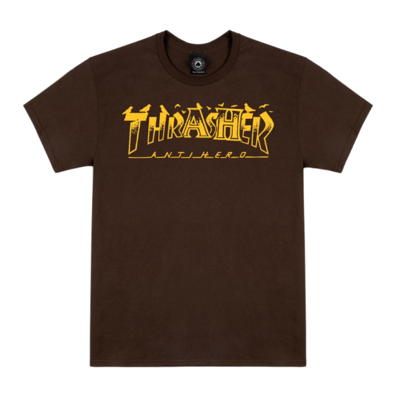 Футболка Thrasher Pigeon Mag 311618dchoc (dark chocolate)