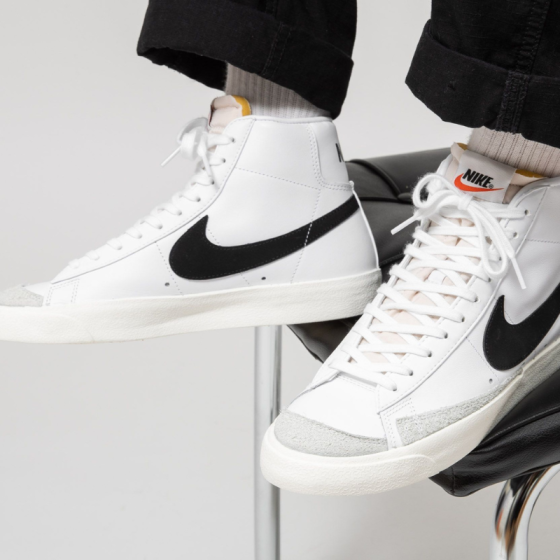 Кроссовки Nike Blazer Mid '77 Vintage BQ6806-100 (white-black)
