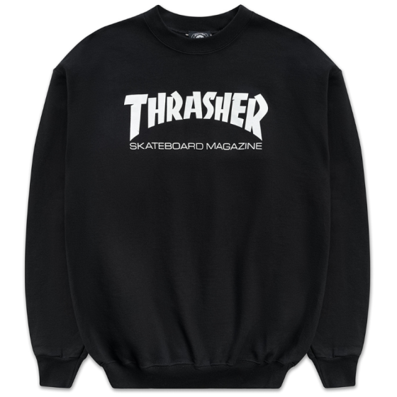 Толстовка Thrasher Skate Mag Crewneck 312002 (black)